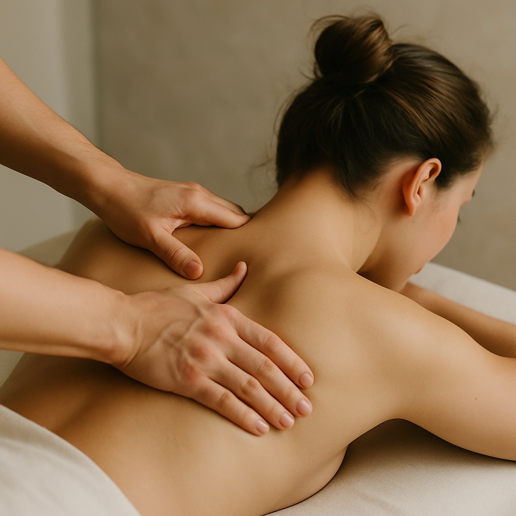 Upper Body Massage in Dublin, Ireland. Give your overworked back some love.